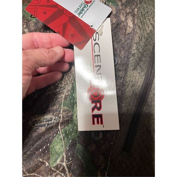 Gander‎ Mountain Guide Series Scent Core Button Shirt M Camo Vented Mesh NWT - Picture 4 of 8